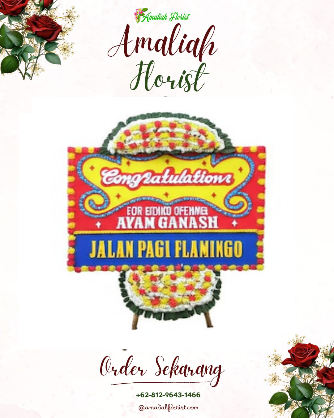 Sewa Papan Bunga Soko